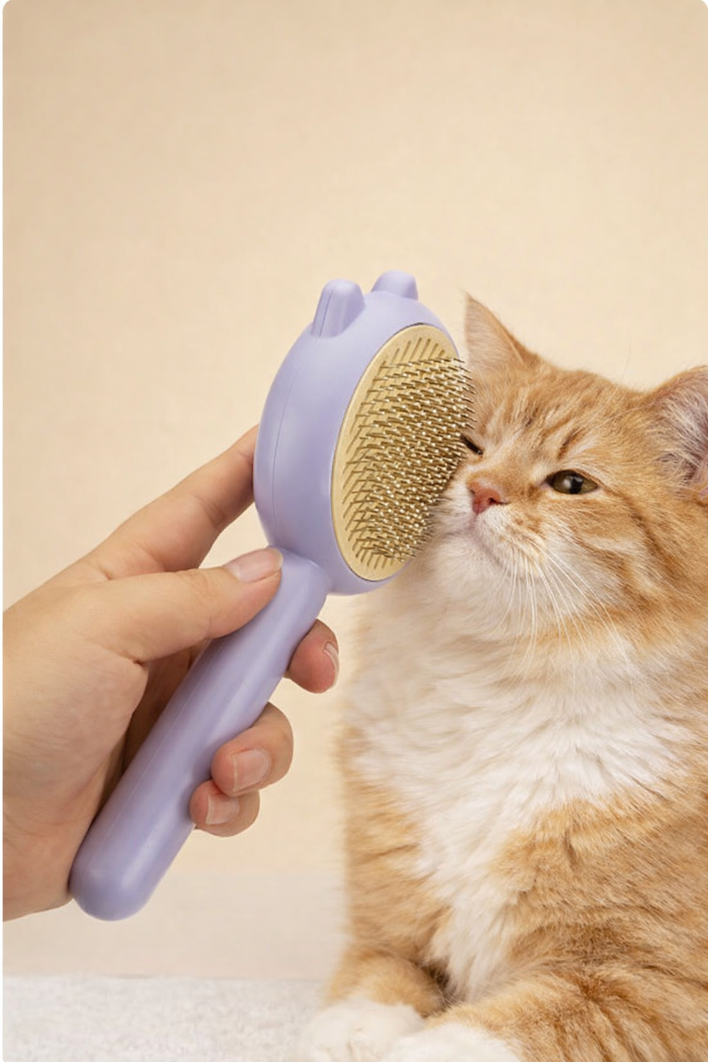 FurEase™ Self-Cleaning Pet Grooming Brush