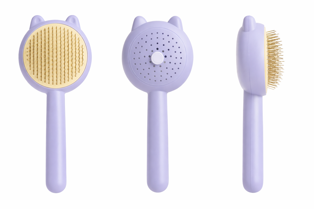 FurEase™ Self-Cleaning Pet Grooming Brush